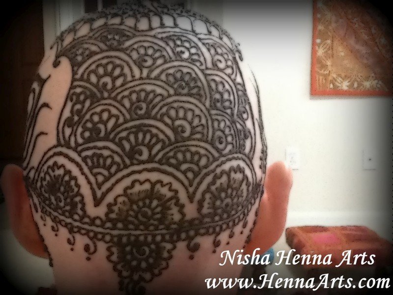 Henna crown Indian pattern