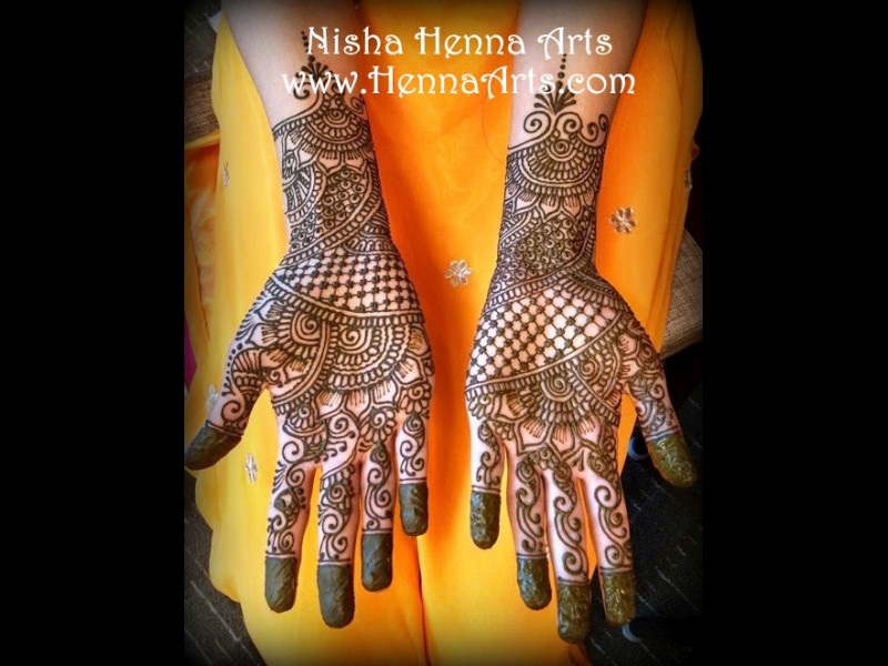 wedding henna design for bride