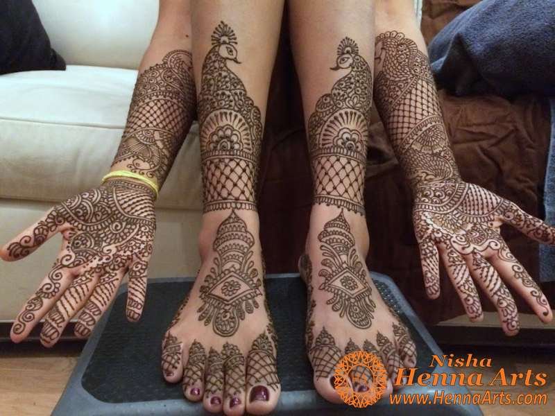 Wedding henna design