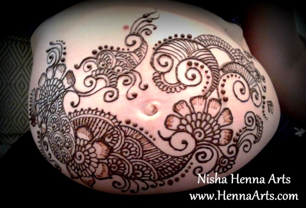 babyshower henna for expecting mother