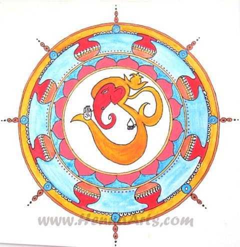 Mandala painting by Nisha Henna Arts