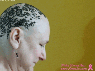 Henna Crown for bald head