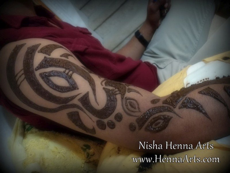 Henna Mandala Mehndi Tattoo For Women Waterproof Temporary Body Tattoo –  Temporarytattoowala