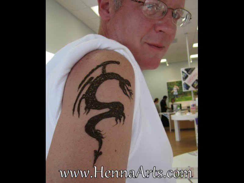 Henna tattoo for men