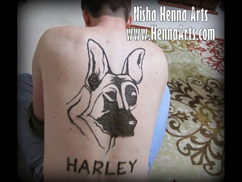 Henna tattoo for men