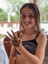 Kids birthday party henna by Nisha Henna Arts