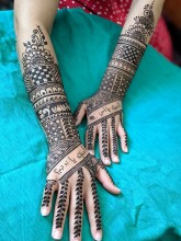 Beautiful bridal henna by Nisha Henna Austin