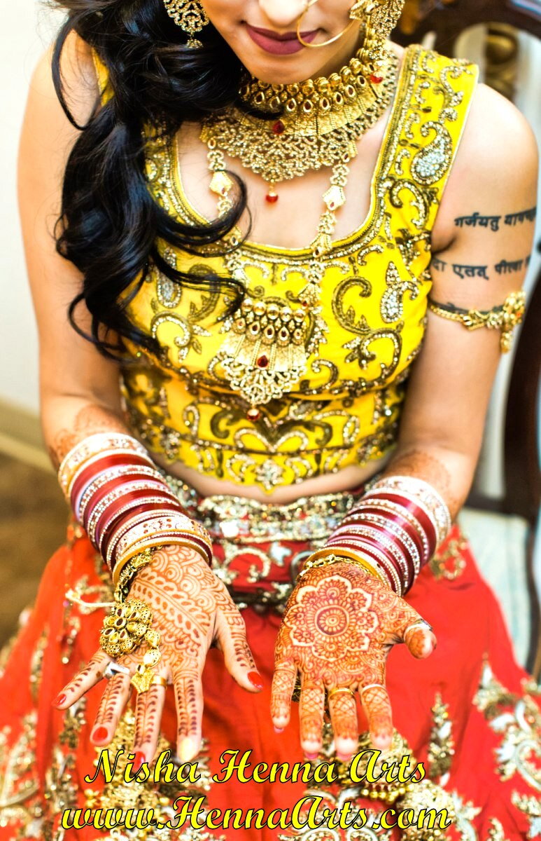 Wedding henna design ideas and mehndi inspirations for a bride by Nisha Henna Arts