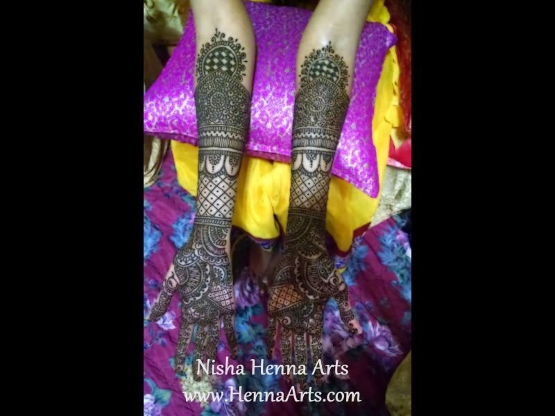 Wedding henna designs for bride by Nisha Henna Artist